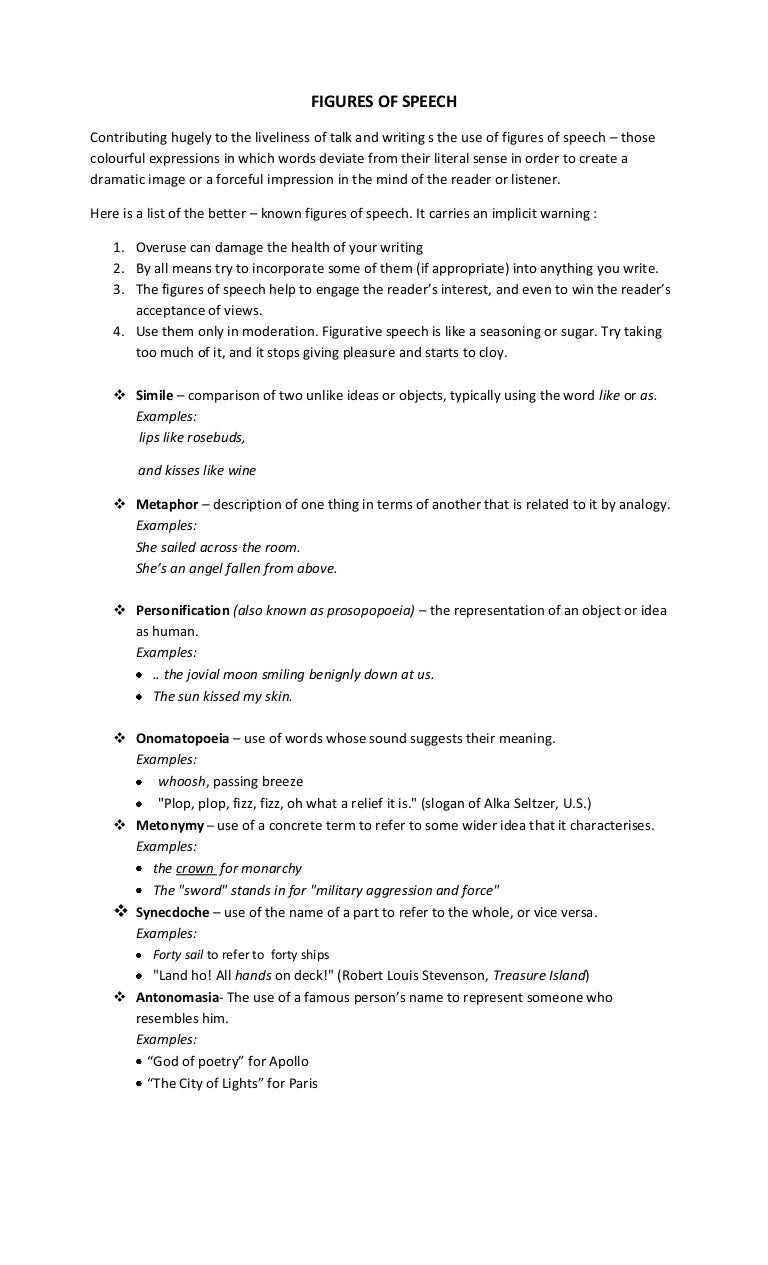 What is a synecdoche Examples of using it in speech What is a synecdoche Examples of using it in speech